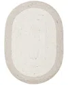 Safavieh Dnu  Braided Wool-blend Area Rug In Beige