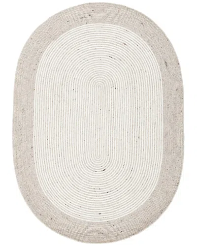 Safavieh Dnu  Braided Wool-blend Area Rug In Beige