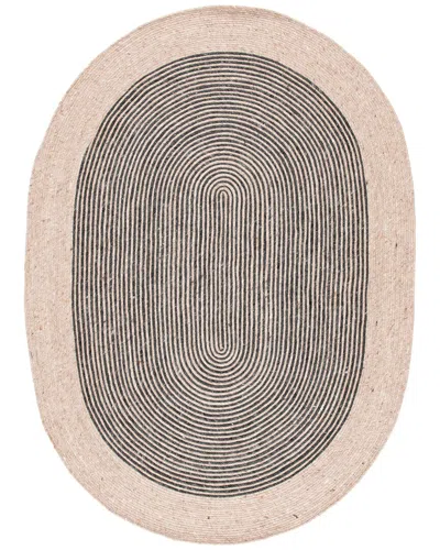 Safavieh Dnu  Braided Wool-blend Area Rug In Beige