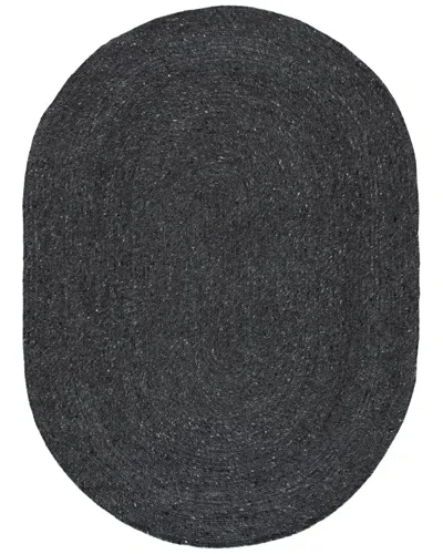 Safavieh Dnu  Braided Wool-blend Area Rug In Black