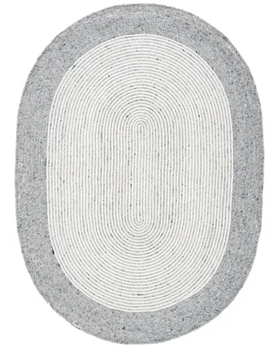 Safavieh Dnu  Braided Wool-blend Area Rug In Grey