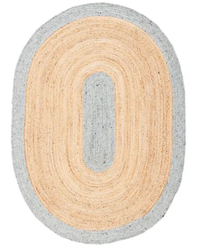 Safavieh Dnu  Braided Wool-blend Area Rug In Grey