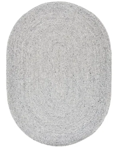 Safavieh Dnu  Braided Wool-blend Area Rug In Grey