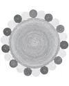 Safavieh Dnu  Cape Cod Area Rug In Charcoal