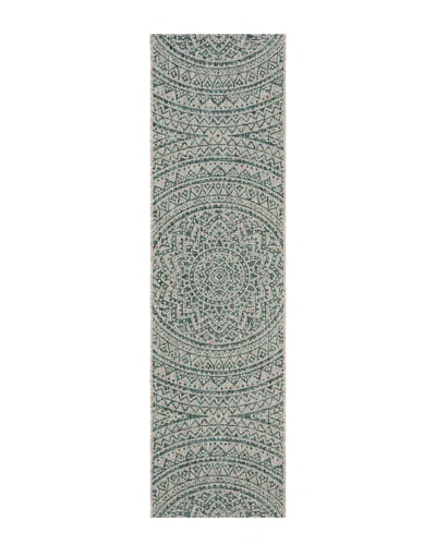 Safavieh Dnu  Courtyard Indoor/outdoor Rug In Gray