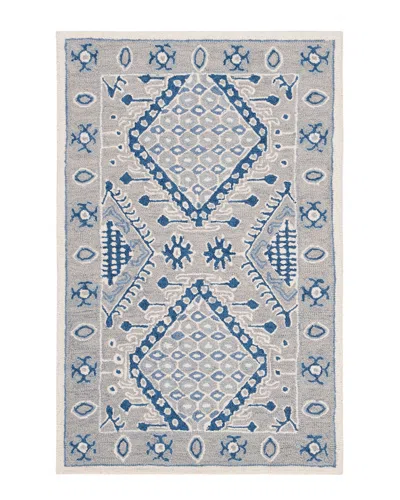Safavieh Dnu  Micro-loop Hand-tufted Rug In Blue