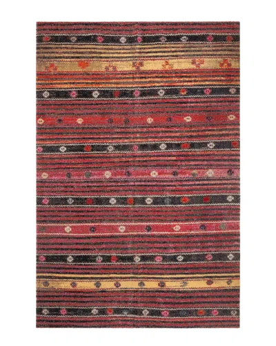 Safavieh Dnu  Montage Indoor/outdoor Rug In Red