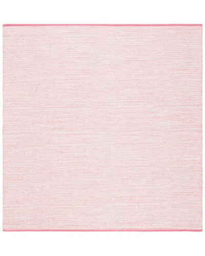 Safavieh Dnu  Montauk Flat Weave Area Rug In Pink
