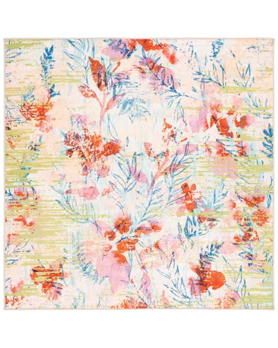 Safavieh Dnu  Paint Brush Machine-washable Rug In Blue
