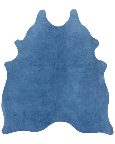 Safavieh Suede Cowhide Rug In Blue