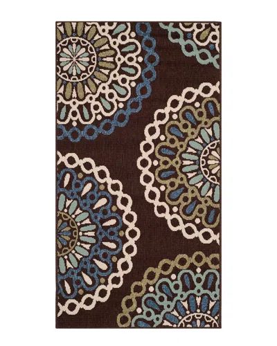 Safavieh Dnu  Veranda Indoor/outdoor Rug In Chocolate