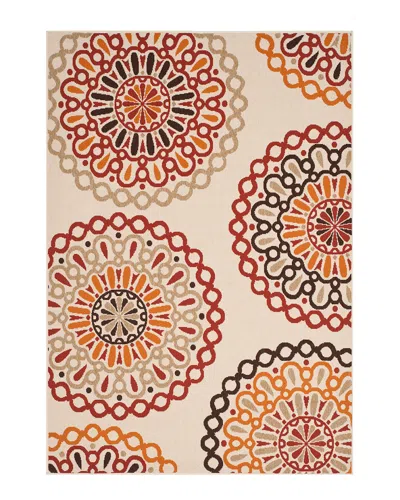 Safavieh Dnu  Veranda Indoor/outdoor Rug In Cream