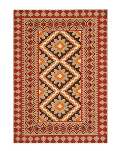 Safavieh Dnu  Veranda Indoor/outdoor Rug In Red