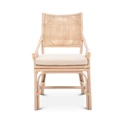 Safavieh Donatella Rattan Chair In Natural White Wash