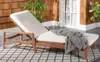 SAFAVIEH DONNAMARIA WICKER SUN LOUNGER