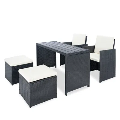 Safavieh Dranda 5-piece Outdoor Dining Set In Beige