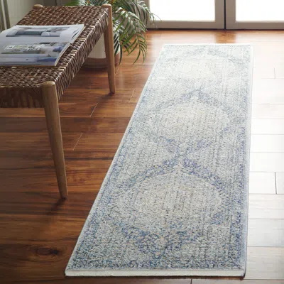 Safavieh Dream Machine Made Area Rug, Grey / Turquoise Traditional Style Easy Care In Blue