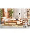 Safavieh Dren 4pc Living Set In Brown
