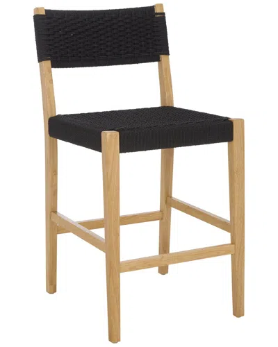Safavieh Dutton Woven Counter Stool In Black