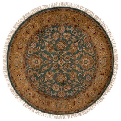 Safavieh Dynasty Hand Knotted Wool Oriental Rug In Gold