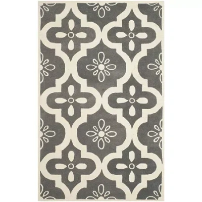 Safavieh Eadaoin Geometric Hand Tufted Wool Rug In Gray