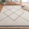 Safavieh Easy Care Hand Made Area Rug, Ivory / Black Bohemian Style Non Shedding In Neutral