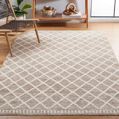 Safavieh Easy Care Machine Washable Area Rug, Beige / Ivory Contemporary Style Easy Care