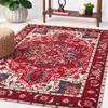 Safavieh Easy Care Machine Washable Area Rug, Red / Black Traditional Style Easy Care