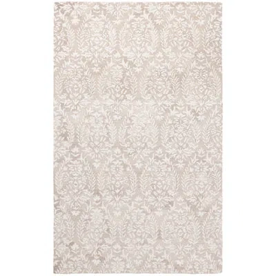 Safavieh Ebony Hand Tufted Wool Pile Floral Rug In Beige,ivory;beige,ivory