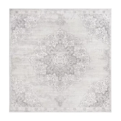Safavieh Edden Collection Machine Made Indoor Square Area Rug In Gray