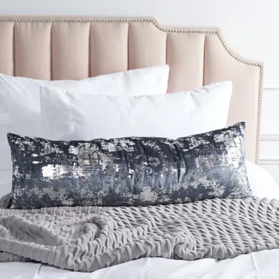 Safavieh Edmee Metallic Pillow In Blue