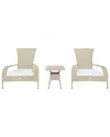 Safavieh Edna 3pc Lounge Set In Beige