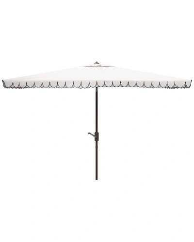 Safavieh Elegant 6.5x10 Rect Umbrella In White