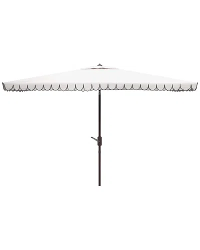 Safavieh Elegant 6.5x10 Rect Umbrella In White