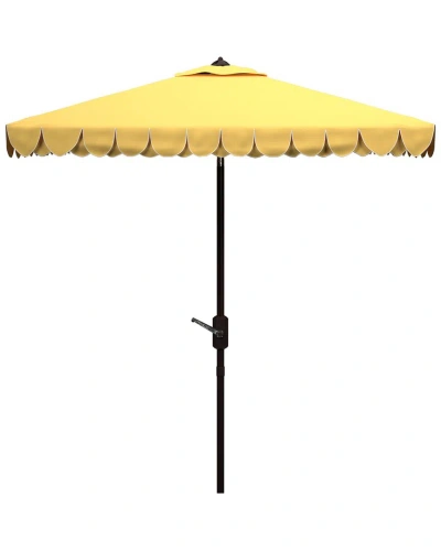 Safavieh Elegant 7.5' Square Umbrella In Yellow