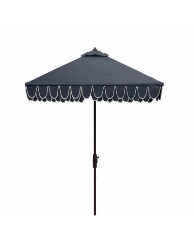 Safavieh Elegant 7.5' Square Umbrella In Black