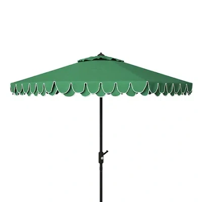 Safavieh Elegant Patio Collection Patio Umbrella In Green