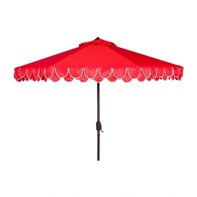 Safavieh Elegant Patio Collection Patio Umbrella In Red