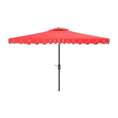 Safavieh Elegant Patio Collection Patio Umbrella In Red
