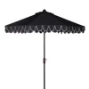 Safavieh Elegant Valance 11 Ft Umbrella In Navy/white