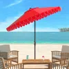 Safavieh Elegant Valance 11ft Rnd Umbrella