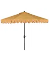 Safavieh Elegant Valance 11ft Umbrella In Yellow