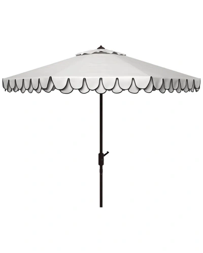 Safavieh Elegant Valance 9ft Umbrella In White