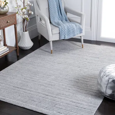Safavieh Elements Hand Made Area Rug, Grey Contemporary Style Non Shedding In Gray
