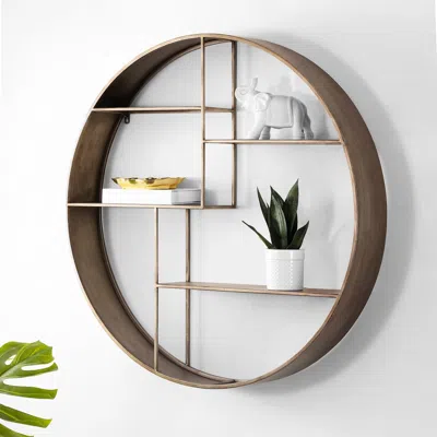 Safavieh Elewen Wall Shelf In Brown