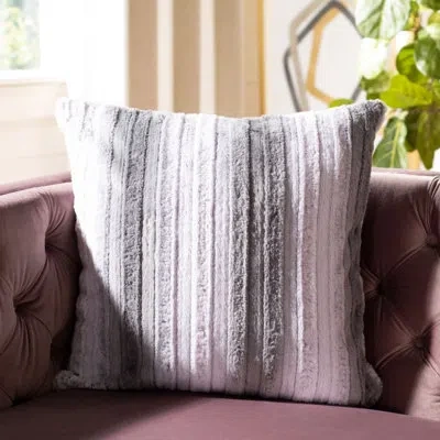 Safavieh Elian Indoor Acrylic Throw Pillow In Gray