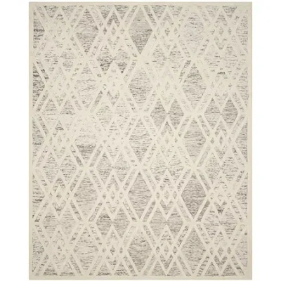 Safavieh Elinor Geometric Hand Tufted Wool Rug In Brown