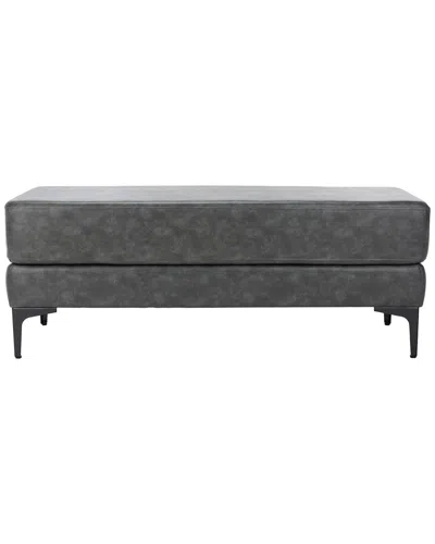 Safavieh Elise Rectangular Bench In Gray