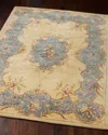 Safavieh Elizabeth Aubusson Rug, 6' X 9' In Ivory/light Blue