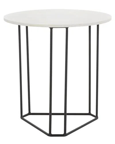 Safavieh Eloblaire Round Accent Table In White